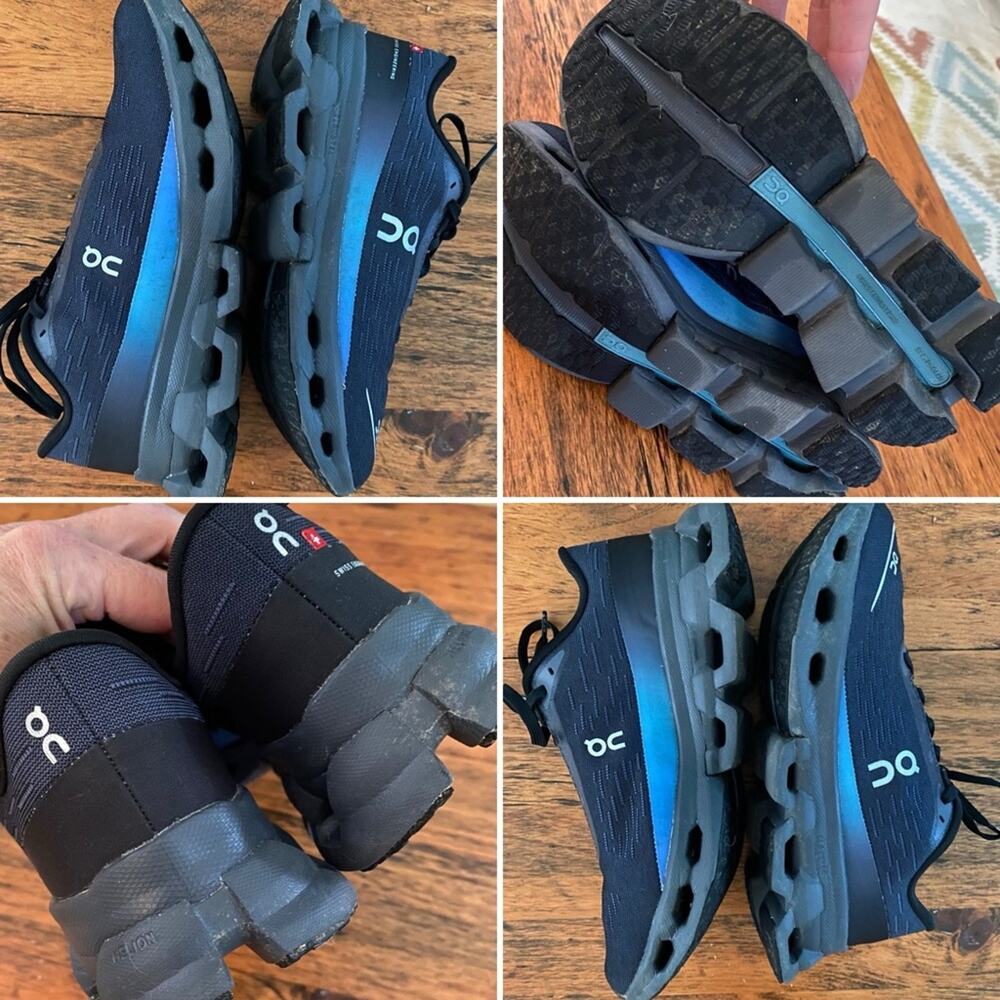 On Running $160 Cloudspark Black | Blueberry Womens 6 Worn 2x No Box